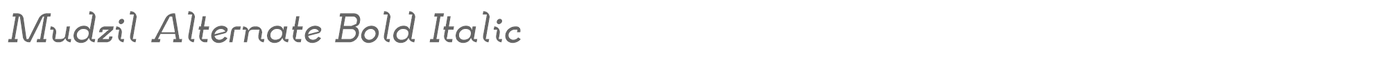 Sample characters Mudzil Font